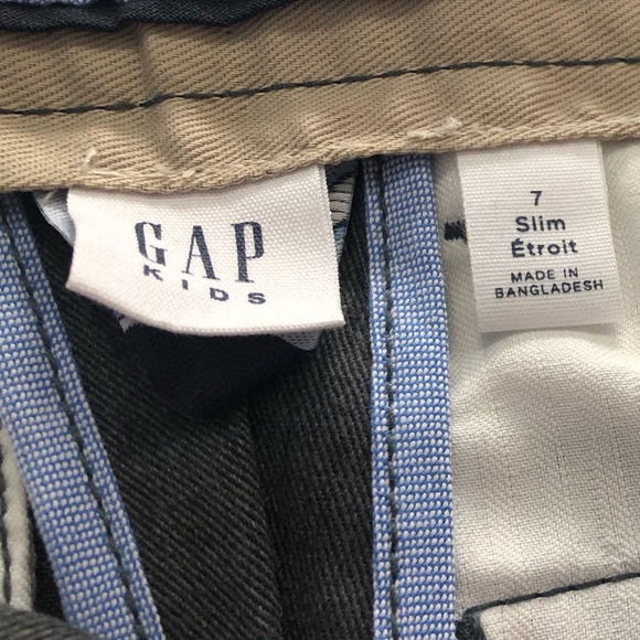 Gap Kids Slim Fit Grey Uniform Pants - Picture 2 of 7